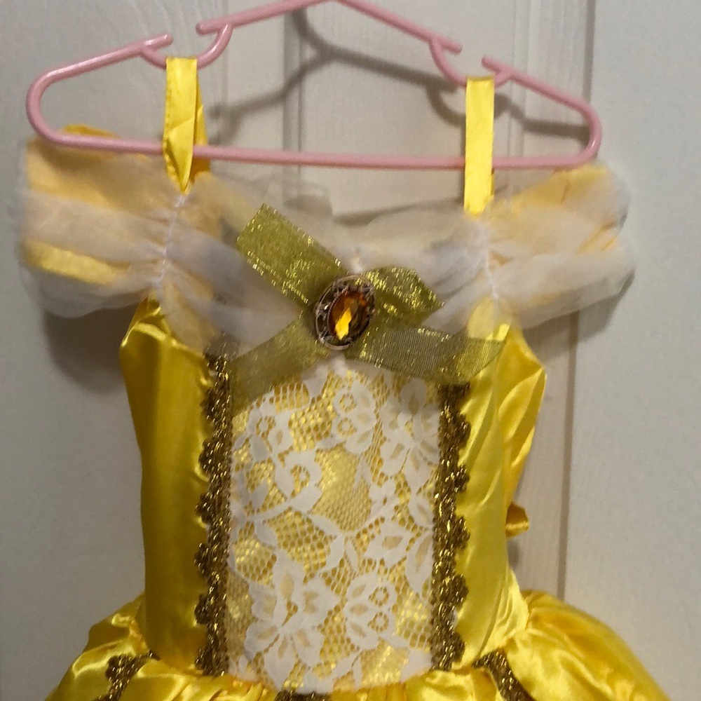 Gave away -Quality Princess Belle Dress & Gloves - Picture 3 of 6